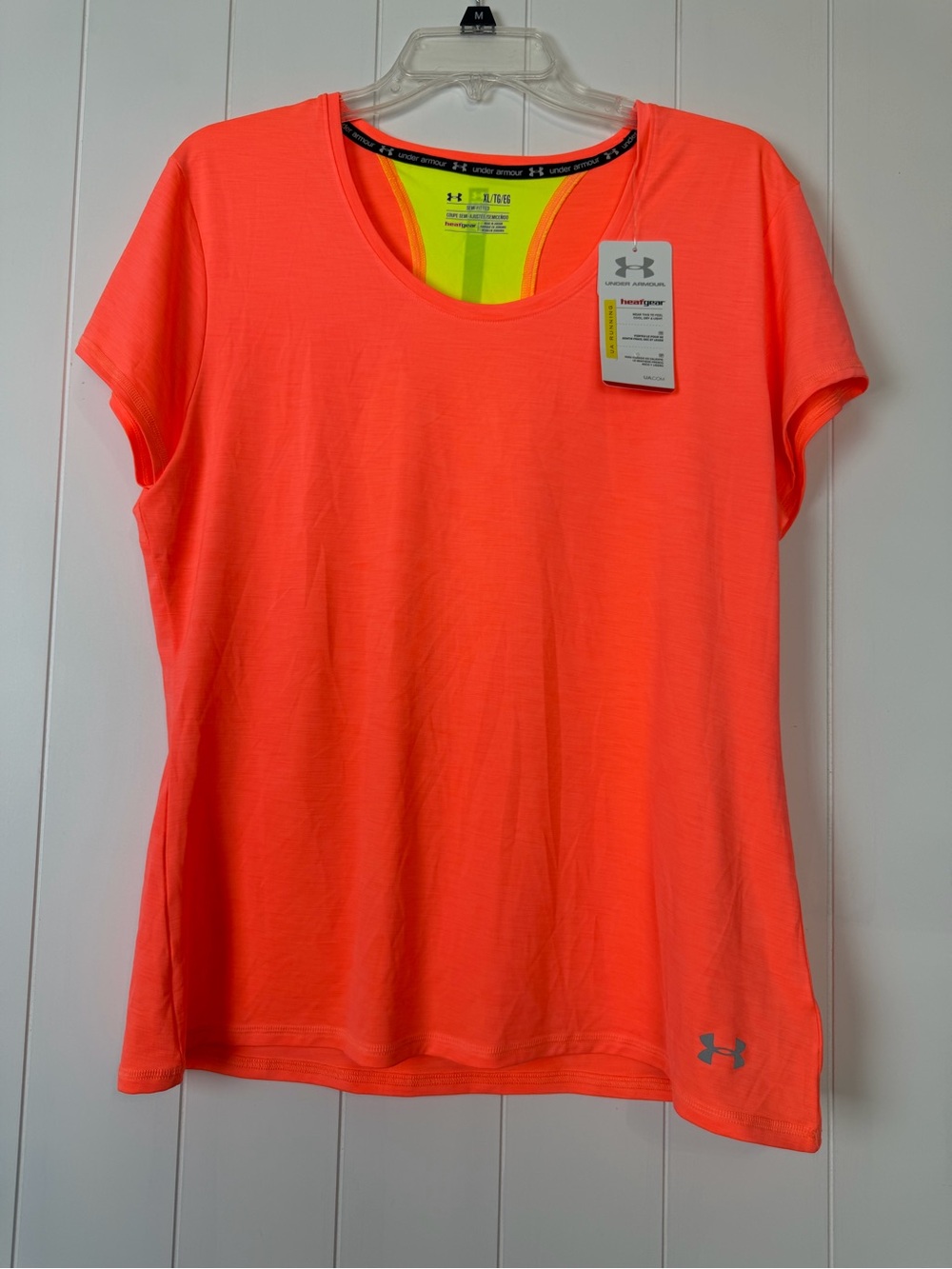 Under Armour Women’s Short-Sleeve Tee — Neon Coral Orange